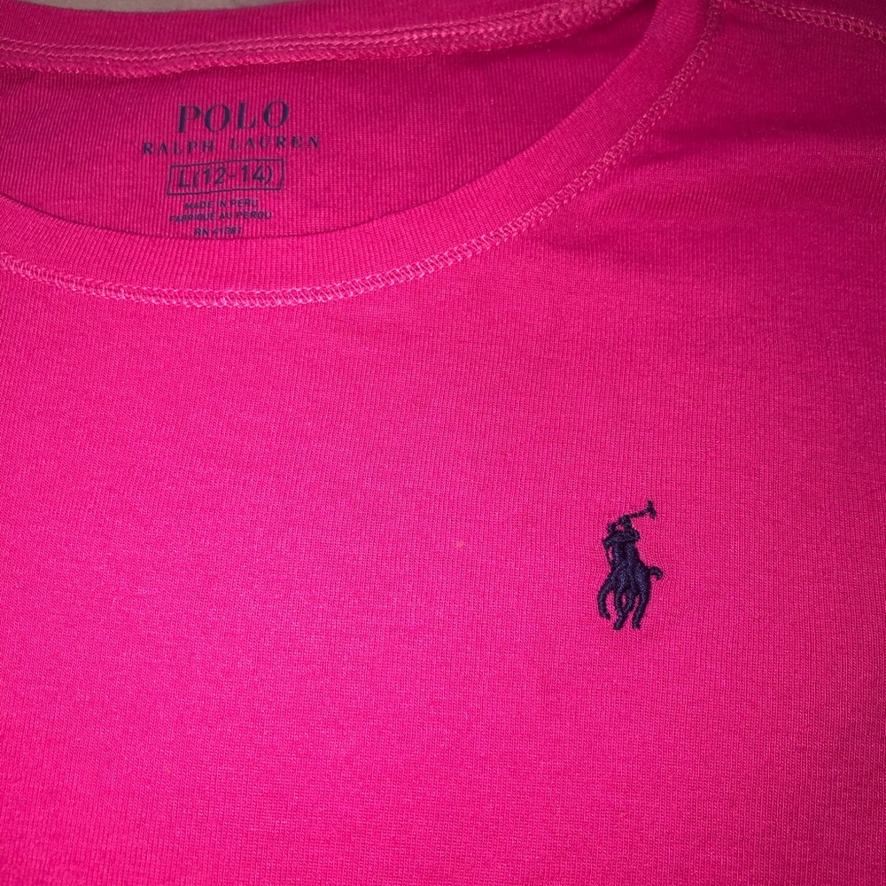 POLO Raulph Lauren kids (12-14) hot pink T-shirt